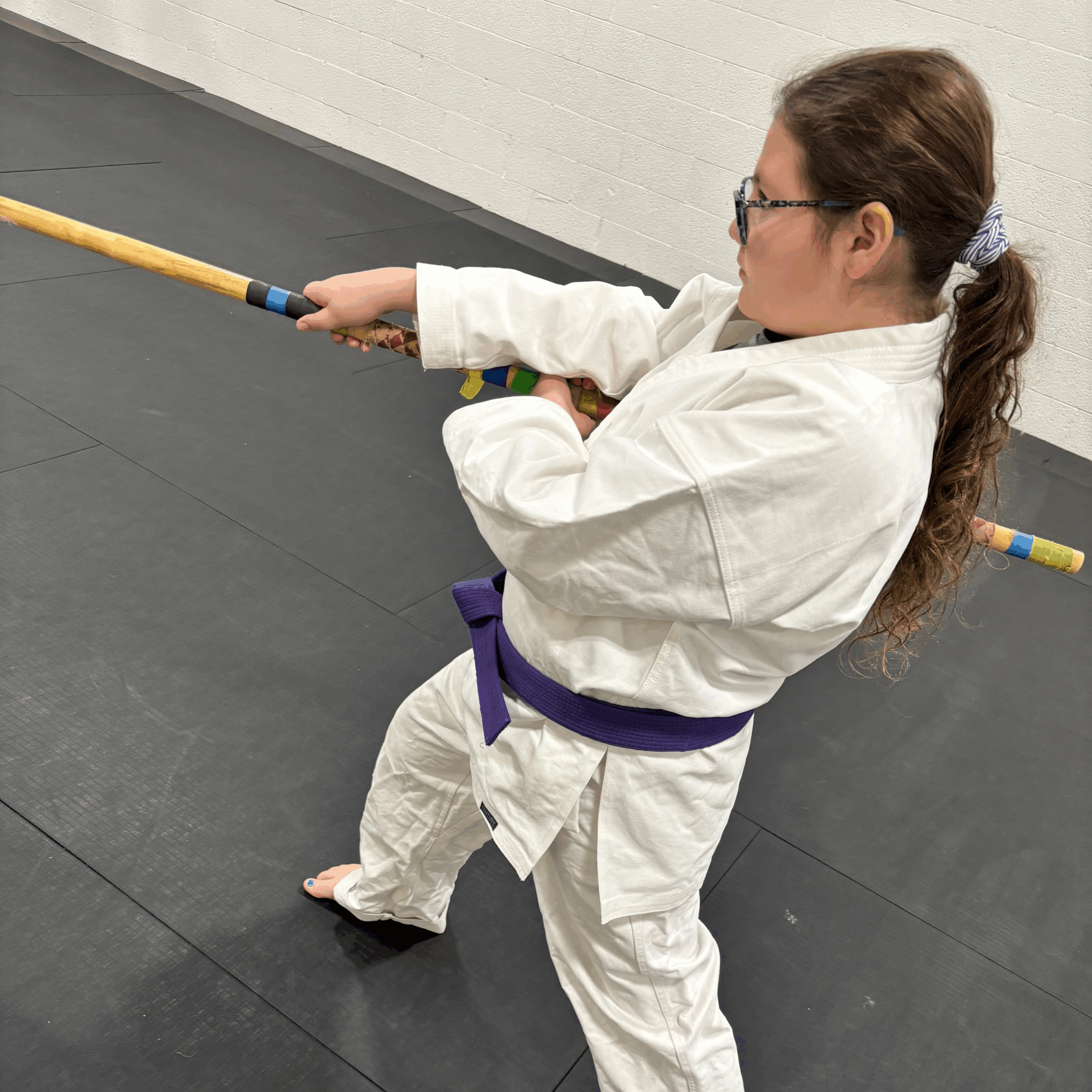 1 AMA karate student demonstrating the bow